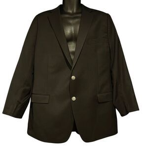 Michael Kors Black Suit Metal Buttons Jacket Blazer Men’s 48R